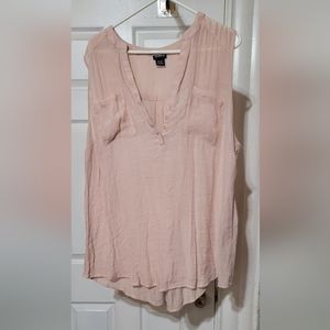 Torrid size 2 sheer pinkish shirt